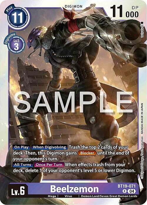 Beelzemon Card Front