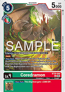 Coredramon Card Front