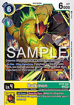 Bulkmon Card Front