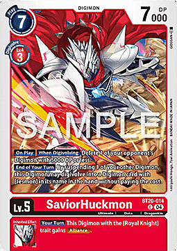 SaviorHuckmon Card Front