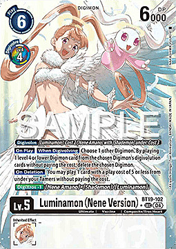 Luminamon (Nene Version) Card Front