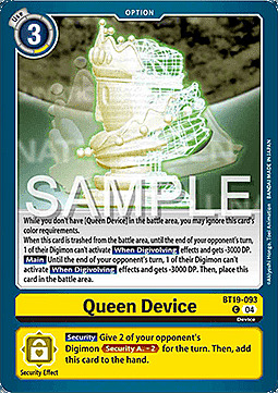 Queen Device Card Front