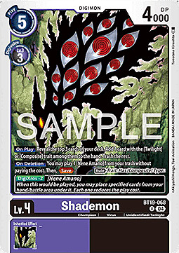 Shademon Card Front