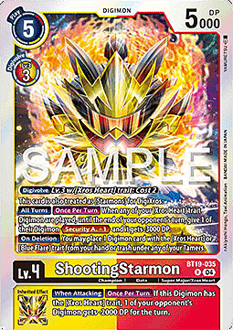 ShootingStarmon Card Front