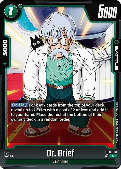 Dr. Brief Card Front