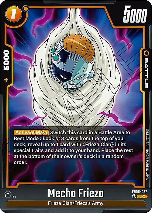 Mecha Frieza Card Front