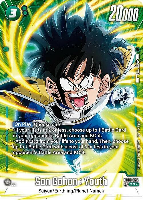 Son Gohan : Youth Card Front