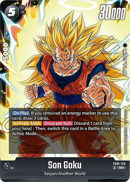 Son Goku Card Front