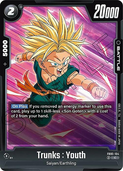 Trunks : Youth Card Front