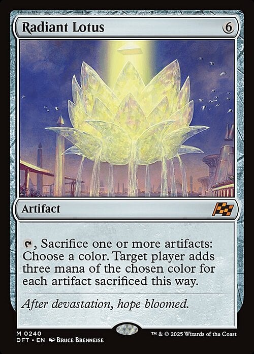 Radiant Lotus Card Front