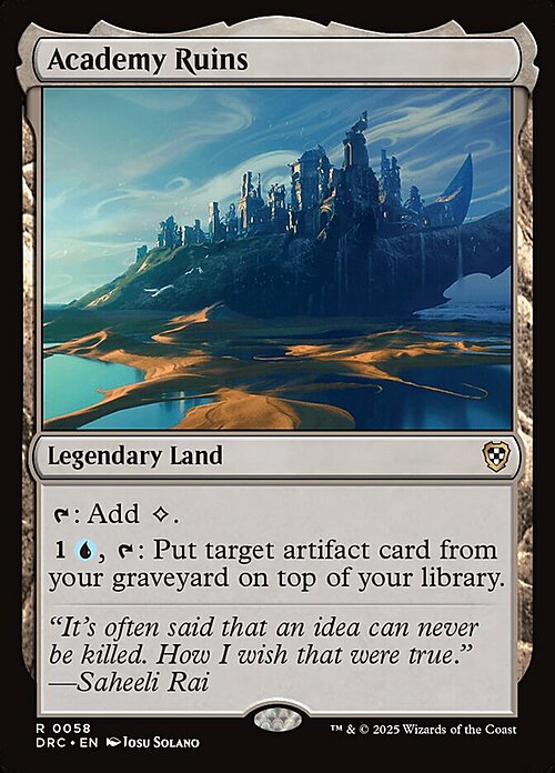 Academy Ruins Card Front