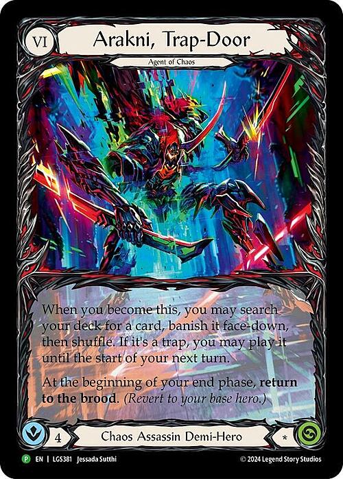 Arakni, Trap-door Card Front