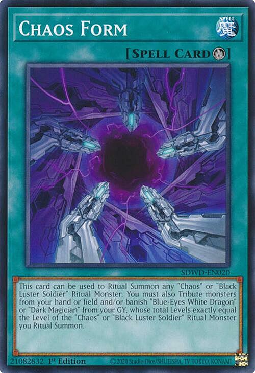 Chaos Form Card Front