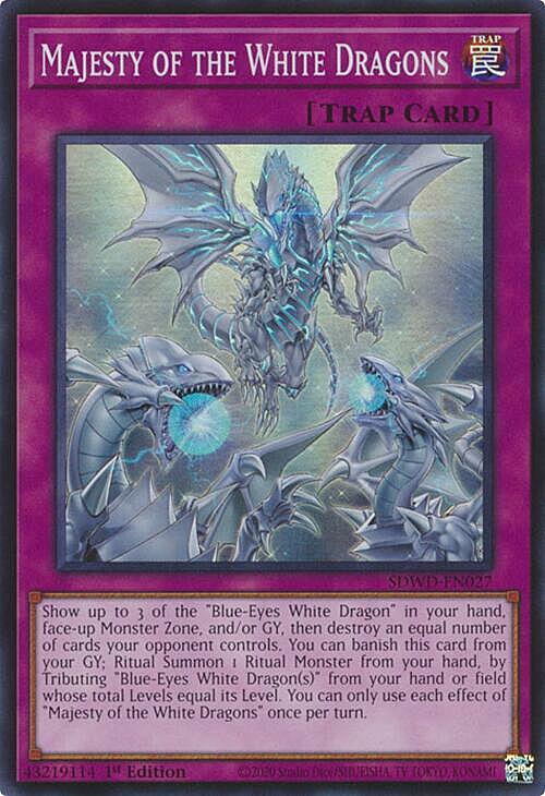 Majesty of the White Dragons Card Front