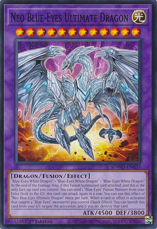 Neo Blue-Eyes Ultimate Dragon Card Front