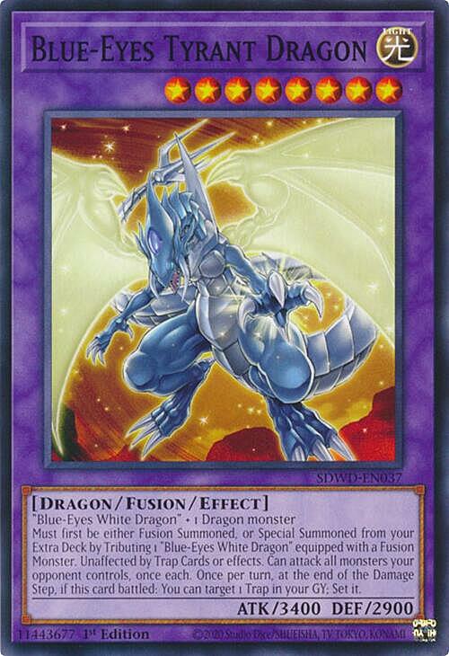 Blue-Eyes Tyrant Dragon Card Front