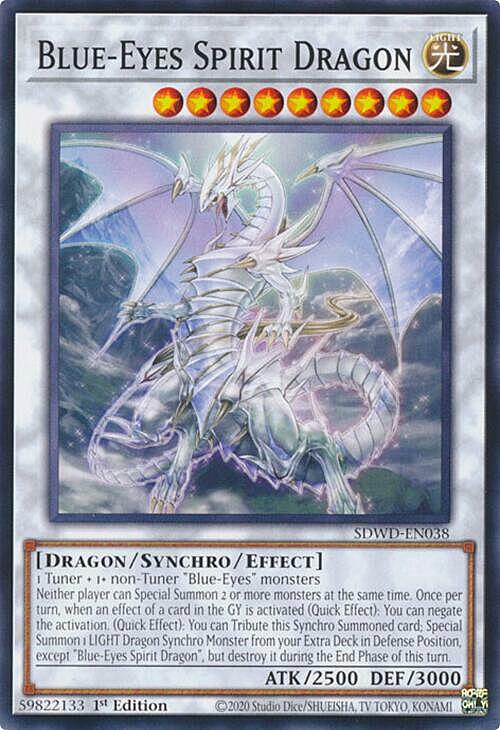 Blue-Eyes Spirit Dragon Card Front