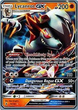 Lycanroc GX Card Front