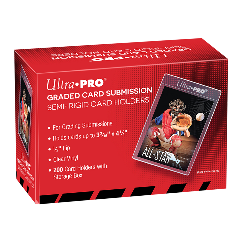 Ultra Pro | Graded Card Submission 1/2" Lip Semi-Rigid Tall Card Holders Case