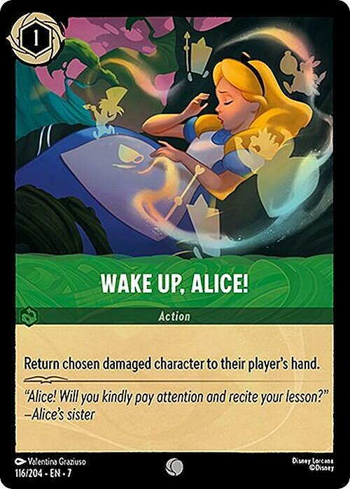 Wake Up, Alice! Card Front