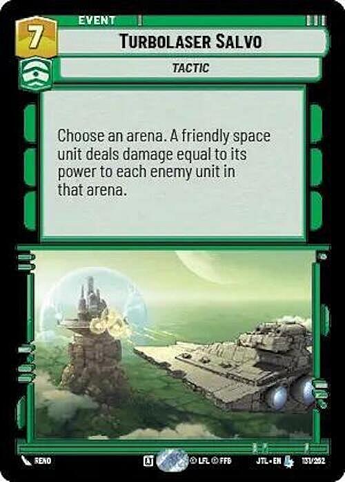 Turbolaser Salvo Card Front