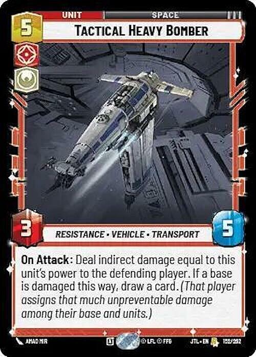 Tactical Heavy Bomber Card Front