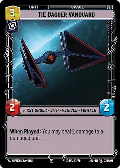 TIE Dagger Vanguard Card Front