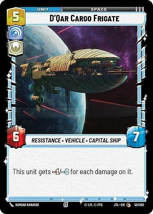 D'Qar Cargo Frigate Card Front