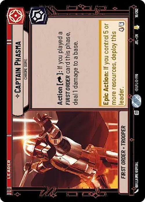 Captain Phasma - Chrome Dome Card Front