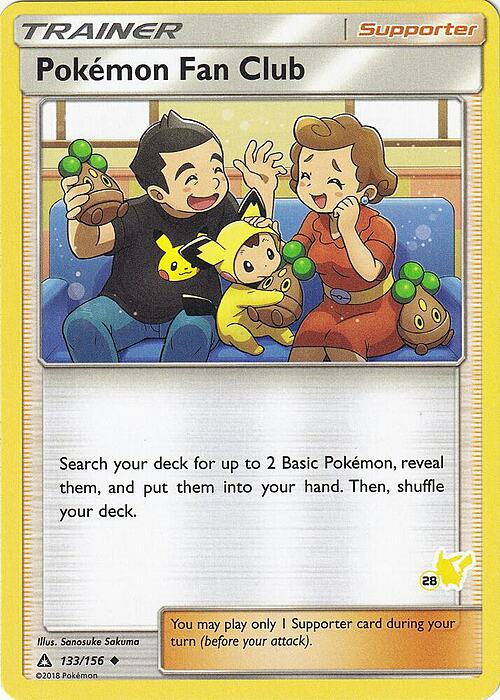 Pokemon Fan Club Card Front