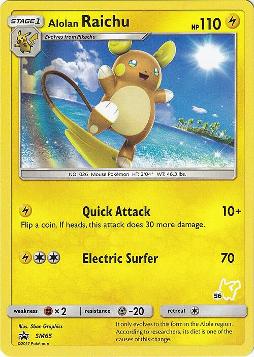 Alolan Raichu Card Front