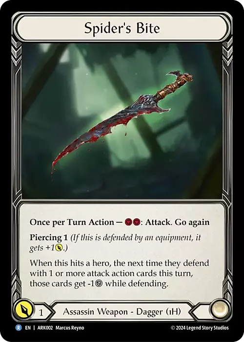 Spider's Bite Card Front