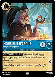 Monsieur D'Arque - Proprietario Spregevole
