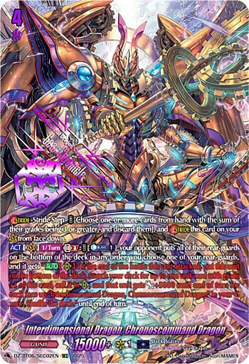 Interdimensional Dragon, Chronoscommand Dragon Card Front