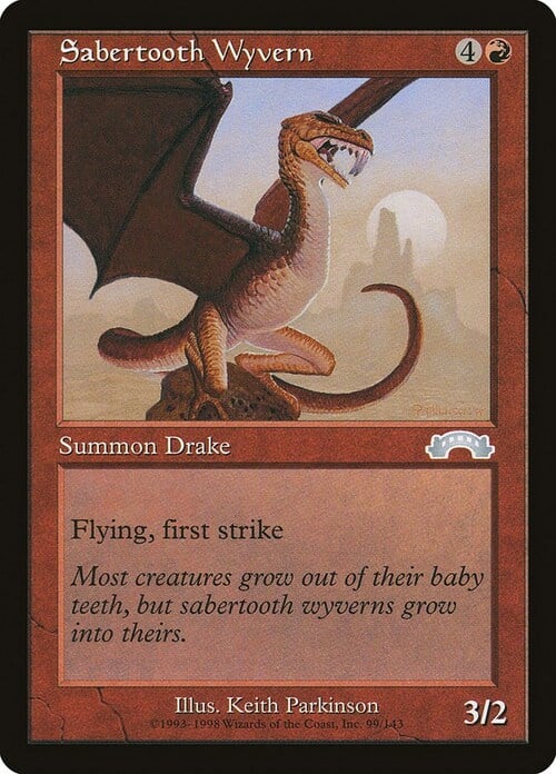 Sabertooth Wyvern Card Front