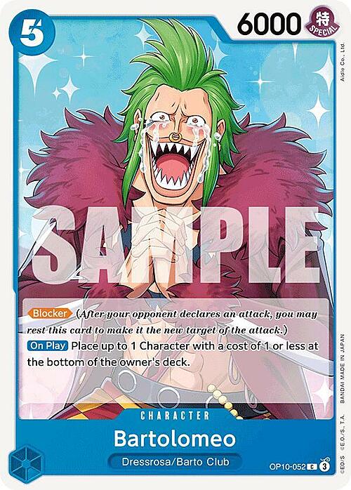 Bartolomeo Card Front