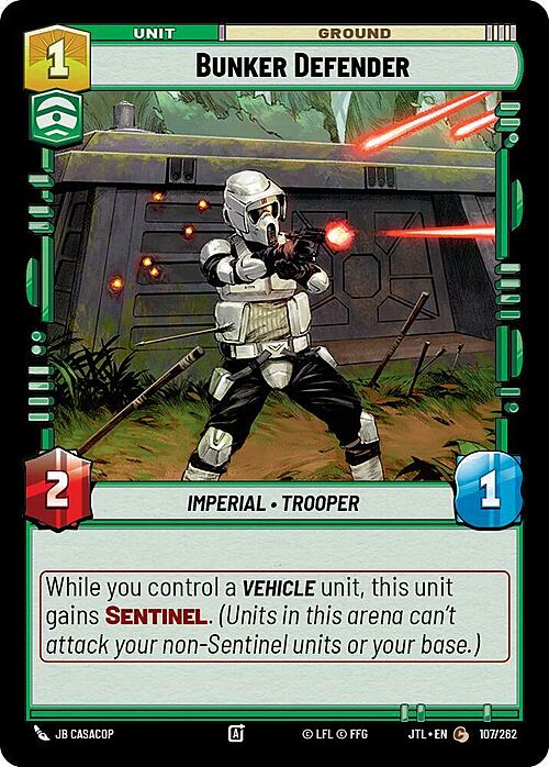 Bunker Defender Card Front