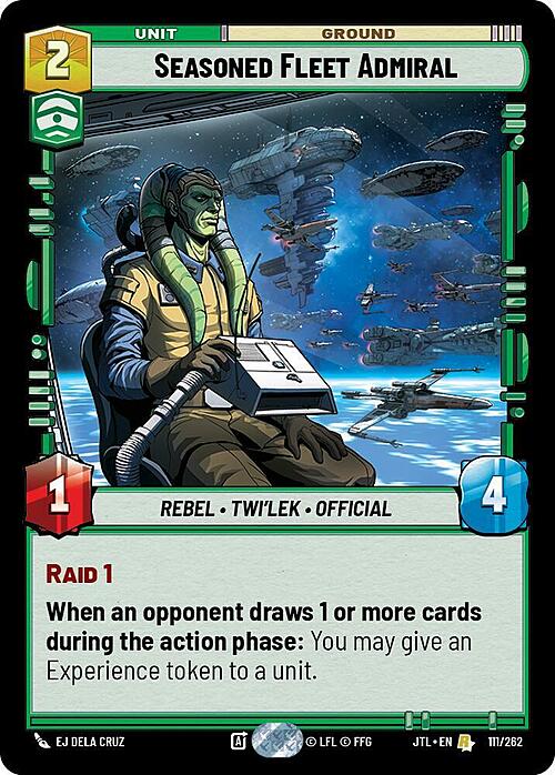 Seasoned Fleet Admiral Card Front
