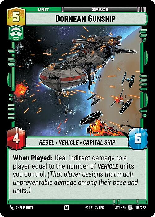 Dornean Gunship Card Front