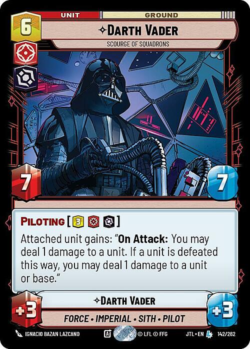 Darth Vader - Scourge of Squadrons Card Front