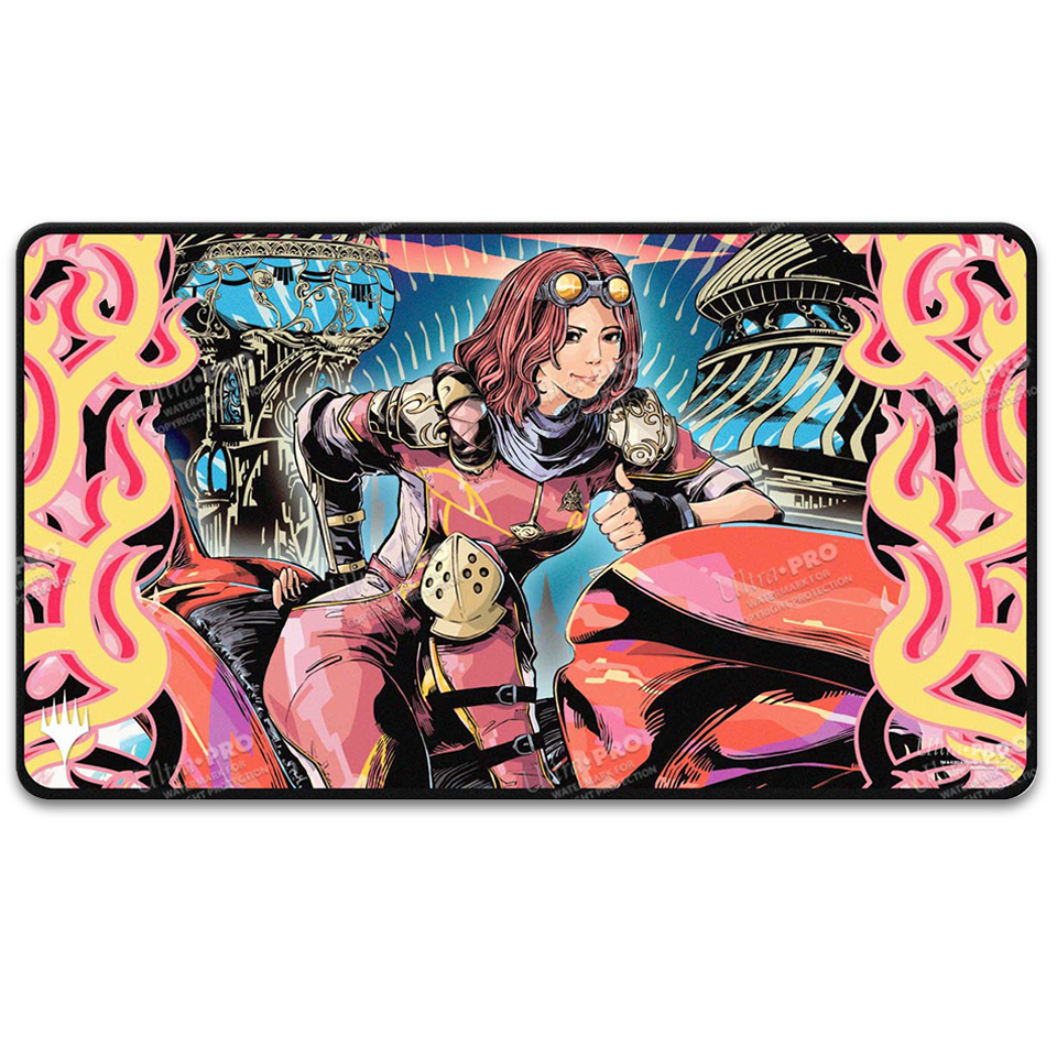 Tappetino Aetherdrift: "Chandra, Spark Hunter" Stitched