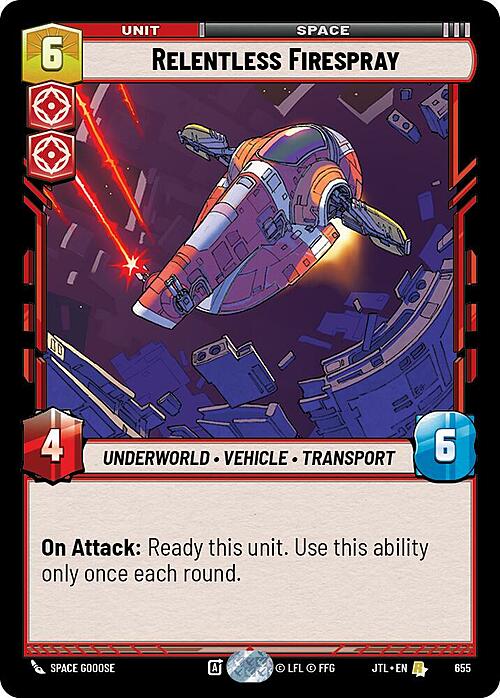 Relentless Firespray Card Front