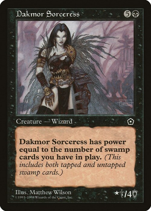 Dakmor Sorceress Card Front