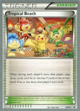 Tropical Beach Card Front