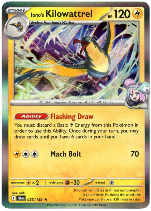 Iono's Kilowattrel Card Front