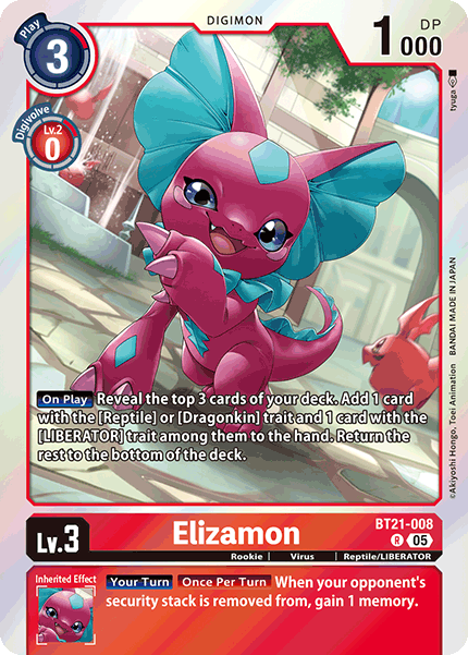 Elizamon Card Front