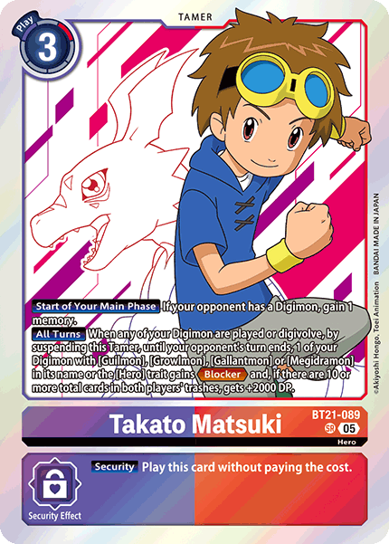 Takato Matsuki Card Front