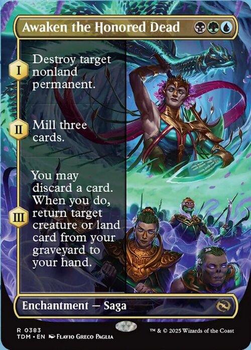 Awaken the Honored Dead Card Front