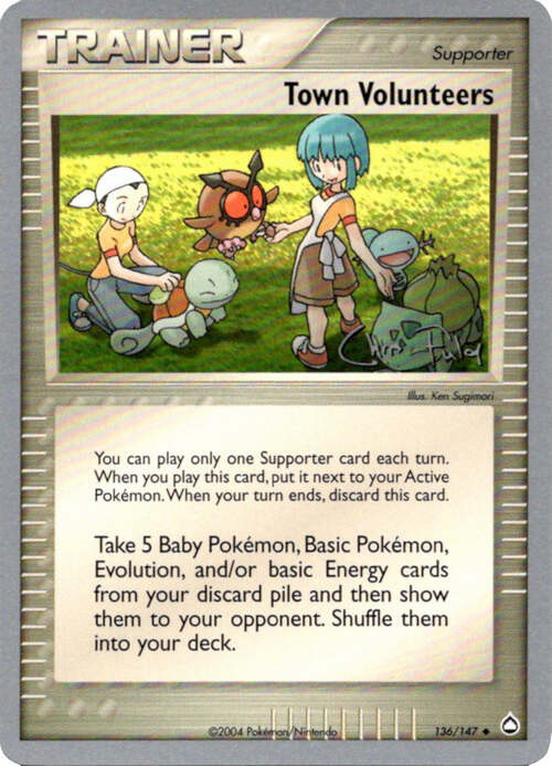 Town Volunteers Card Front