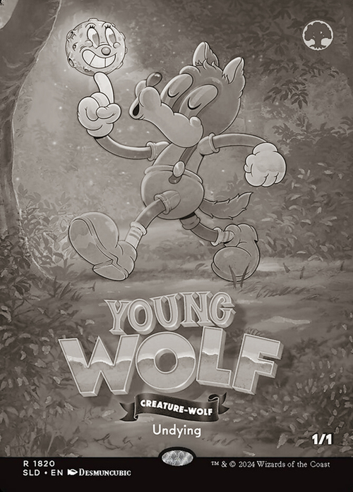Young Wolf Card Front